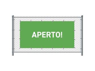 Fence Banner 200 x 100 cm Open Italian Green