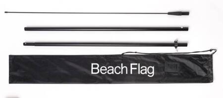 Beach Flag Alu Wind Complete Set Entrance Red German