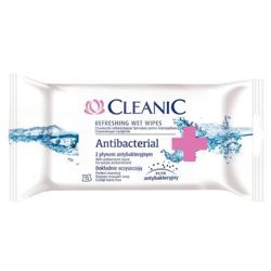 Chusteczki odświeżające CLEANIC Antybacterial, 15szt., białe