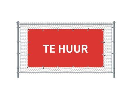 Fence Banner 300 x 140 cm Rent Dutch Red