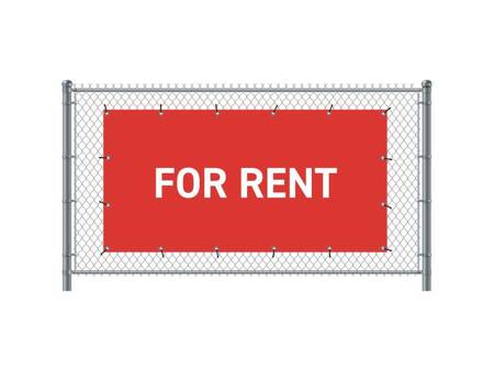 Fence Banner 300 x 140 cm Rent Dutch Red