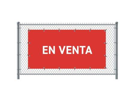 Fence Banner 300 x 140 cm Sale Italian Red