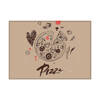 Placemat Pizza Abstract