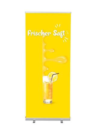 Roll-Banner Budget 85 Komplettset Frischer Saft Spanisch