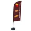 Beachflag Alu Wind Komplett-Set Snacks Englisch