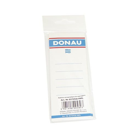 Etykiety samoprzylepne do segregatora DONAU, 54x153mm, jednostronne, 20szt.