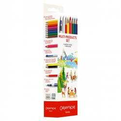 Metalowy piórnik z wyposażeniem BTS CARAN D'ACHE, 16 elementów