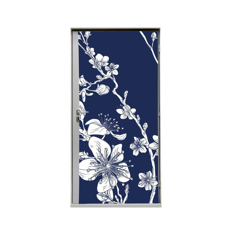 Door Wrap 80 cm Japanese Cherry Blossom Green I65