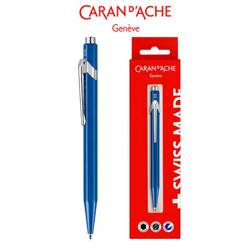 Długopis CARAN D’ACHE 849 Gift Box Metal-X Line, niebieski
