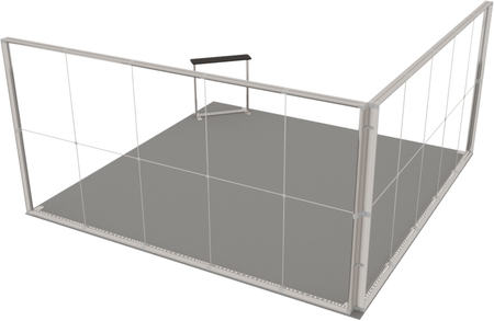 Stoisko targowe LUMIX™ 25 m² (5x5) narożne