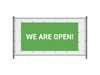 Fence Banner 200 x 100 cm Open English Green