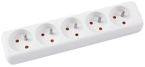 Przedłużacz OFFICE PRODUCTS, 5 gniazd, 3m, z uziemieniem, biały