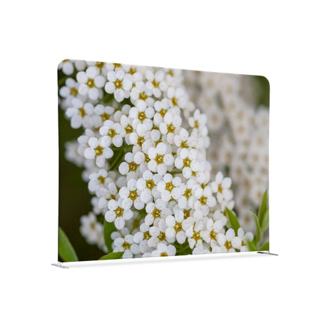 Textile Room Divider 150-150 Double White Flower Spirea