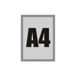 RAMKA MAGNETIC A4 - SREBRNA