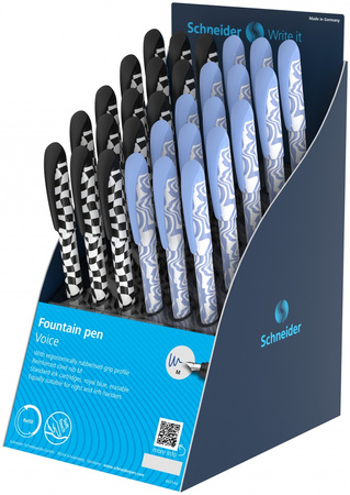 Display piór wiecznych SCHNEIDER Voice, M, 30 szt., mix kolorów