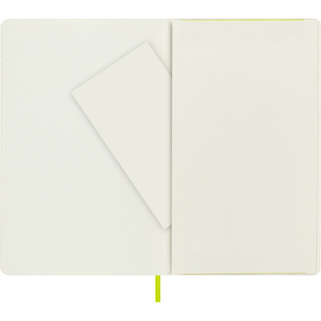 Notes MOLESKINE Classic L (13x21cm), w linie, miękka oprawa, 192 strony, lemon green