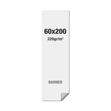 Premium Banner Standard Multi Layer PP Folie 220g/m2, matte Oberfläche, 600x2000mm