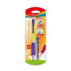 Ołówek KEYROAD SMOOZZY Writer, automatyczny, 0,7mm, z grafitami, blister, mix kolorów