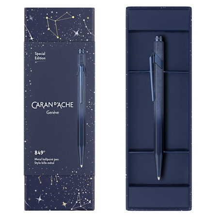 Długopis CARAN D'ACHE 849 Cosmic Blue, w pudełku, niebieski