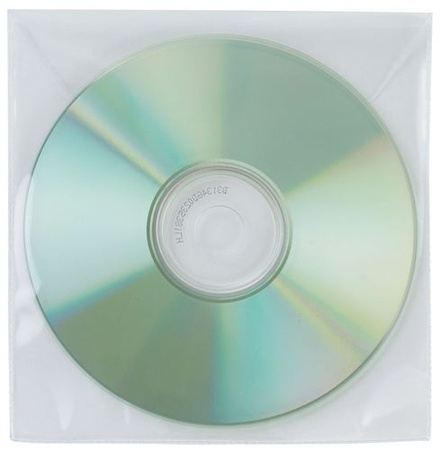 Koperty na płyty CD/DVD Q-CONNECT, 50szt., transparentny