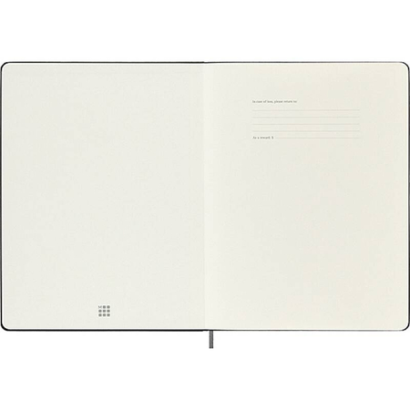 Notatnik MOLESKINE XL (19x25cm), Smart, w linie, twarda oprawa, czarny