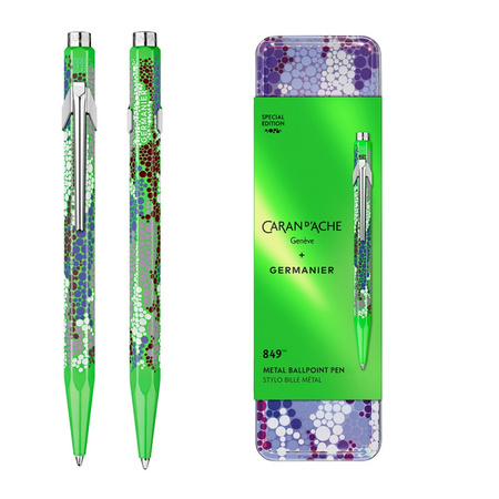 Długopis CARAN D'ACHE 849 Germanier, w pudełku, zielony neonowy