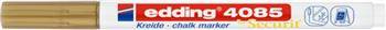 Marker kredowy e-4085 EDDING, 1-2 mm, złoty