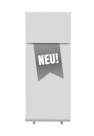 Roll-Banner Budget 85 Komplettset Neu Grau Deutsch