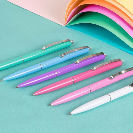 Długopis automatyczny SCHNEIDER K15, M, 1 szt., mix kolorów pastelowych