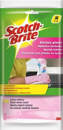 Rękawice SCOTCH BRITE™ Kuchenne, rozm. M, różowe