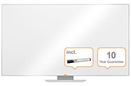 Tablica suchościeralna, NOBO, 156x88cm, panoramiczna 70", melaminowa, biała