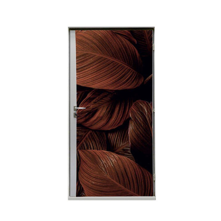 Door Wrap 80 cm Botanical Blue Leaves I648