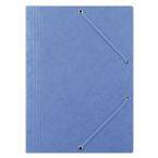 Teczka z gumką DONAU, preszpan, A4, 390gsm, 3-skrz., niebieska
