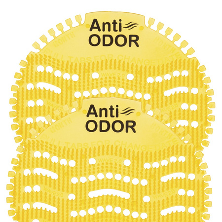 Wkładki zapachowe do pisuarów, ANTI-ODOR Pro, Citrus, 2 szt., żółte