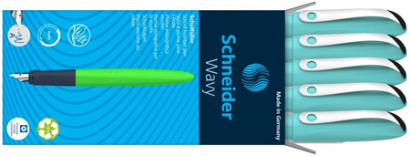 Pióro wieczne SCHNEIDER Wavy, A, turkusowe