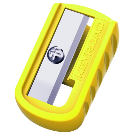 Temperówka plastikowa KEYROAD, pojedyncza, 3szt., blister, mix kolorów