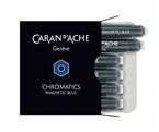 Naboje CARAN D'ACHE Chromatics Magnetic Blue, 6szt., jasnoniebieskie