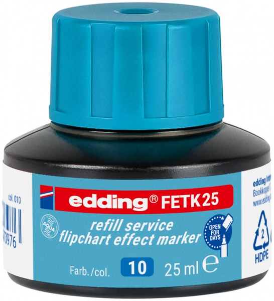 Tusz do uzupełniania markerów do flipchartów e-FETK 25 EDDING, jasny niebieski