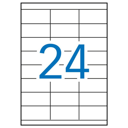 Etykiety uniwersalne APLI, 70x35mm, prostokątne, białe 100 ark.