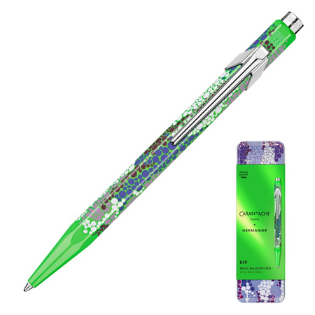 Długopis CARAN D'ACHE 849 Germanier, w pudełku, zielony neonowy