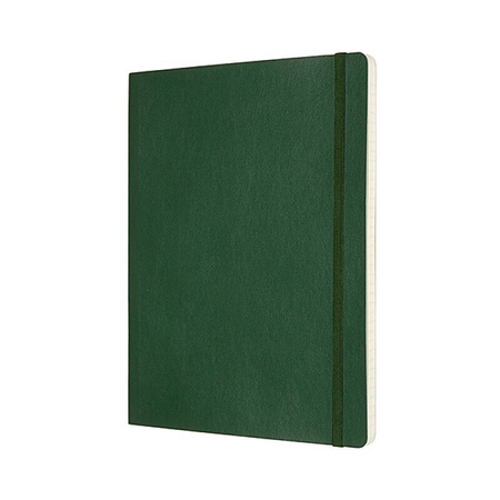 Notes MOLESKINE Classic XL (19x25cm), w linie, miękka oprawa, myrtle green, 192 strony, zielony