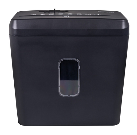 Niszczarka OFFICE PRODUCTS, ścinki, do 5 kartek A4, kosz 8l, czarna