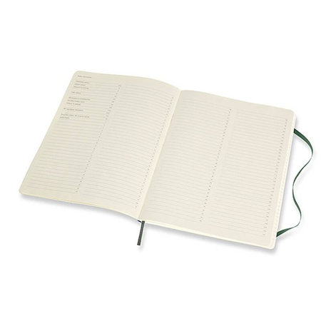 Notes MOLESKINE Professional XL (19x25 cm), miękka oprawa, forest green, 192 strony, zielony