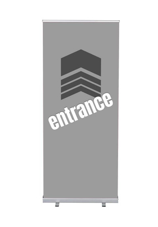 Roll-Banner Budget 85 Complete Set Entrance Grey Dutch