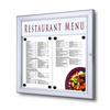 Outdoor Menu Case Non-Illuminated With Logo Panel Landscape 2x A4