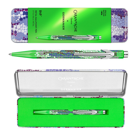 Długopis CARAN D'ACHE 849 Germanier, w pudełku, zielony neonowy