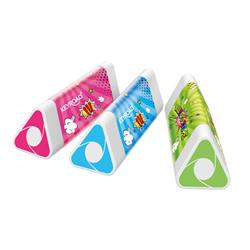 Gumka do ścierania KEYROAD Kaleidoscope, trójkątna, display, mix kolorów