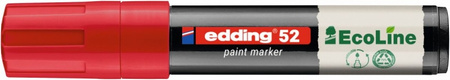 Marker olejowy na bazie wody e-52 EDDING EcoLine, 4-15mm, czerwony