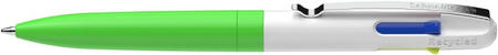Długopis automatyczny SCHNEIDER TAKE 4 Neon, M, 4 kolory wkładu, zielono-biały