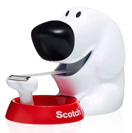 Dyspenser do taśm Scotch® w kształcie pieska (C31-Dog), taśma GRATIS